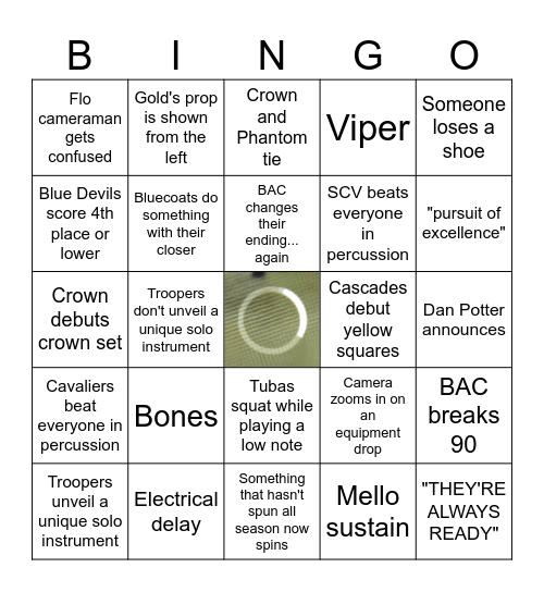 DCI Southwestern Championships 2015 Bingo Card