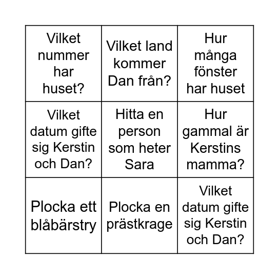 Three Cheers & an Uno Bingo Card