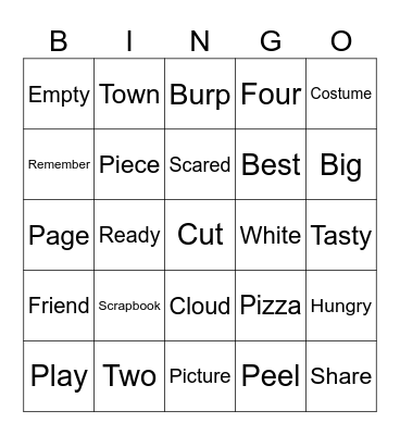 Br 80 u12~13 Bingo Card