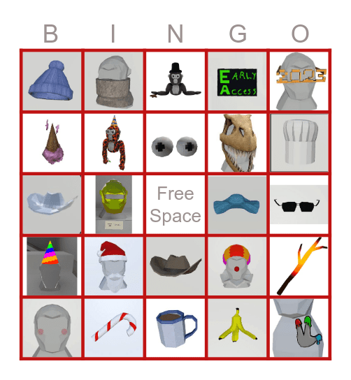 Gorilla tag cosmetics Bingo Card