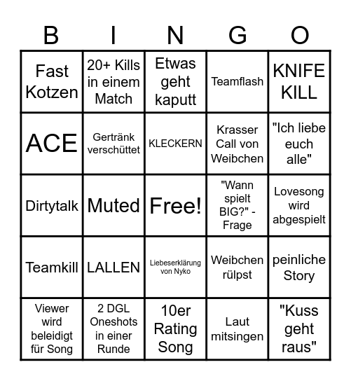 MARMELADE Bingo Card