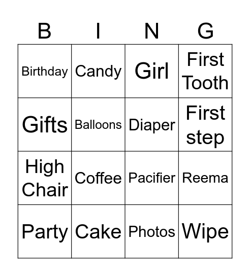 reemaaa Bingo Card