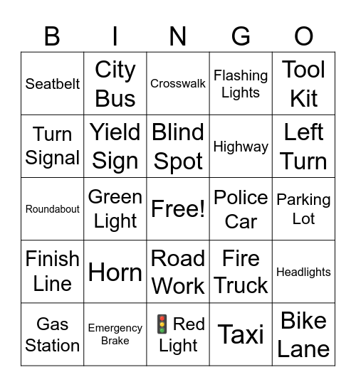 Hot Wheels Bingo Card