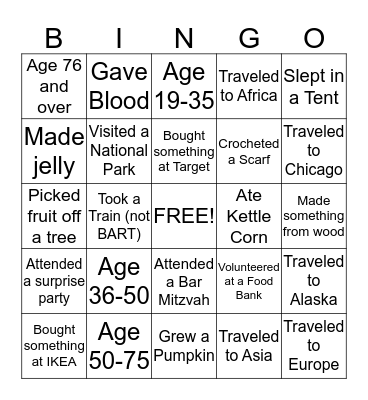 MedShare's Volunteer Heroes  Bingo Card