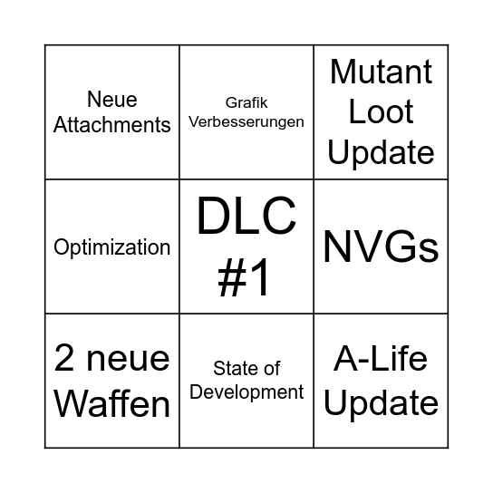 Q3 Roadmap Bingo Card
