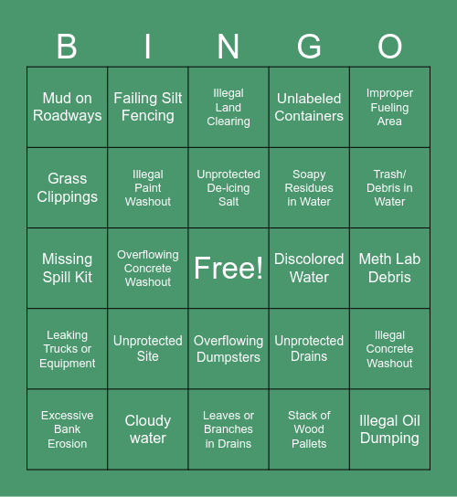 PP & GH Bingo Card