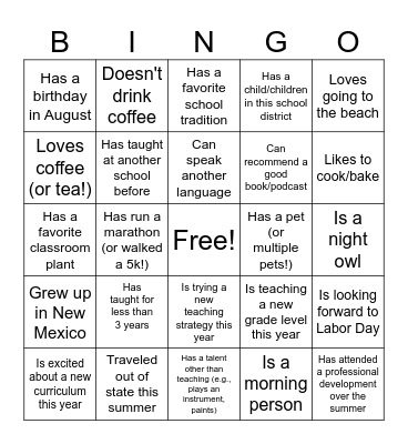 IN IT TO WIN IT Bingo Card