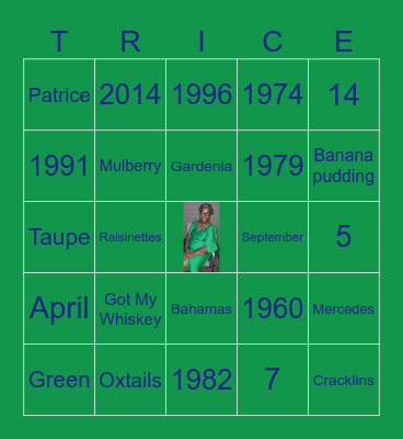 Cheryl's 65th Southern Soul Shindig Bingo Card