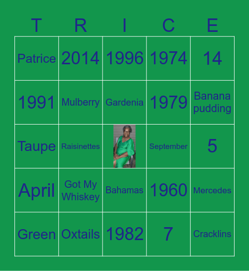 Cheryl's 65th Southern Soul Shindig Bingo Card