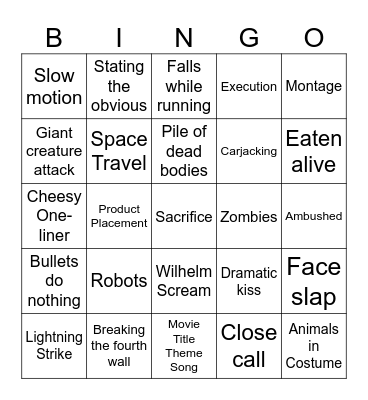 BINGOFLIX: Sharkansas Women's Prison Massacre Bingo Card