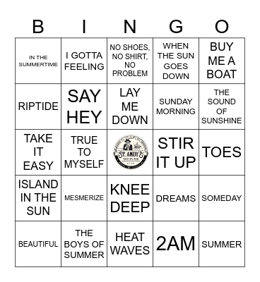 SUMMERTIME CLASSICS Bingo Card