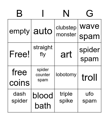gd bingo Card