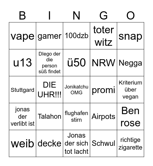 Ome Bingo Card