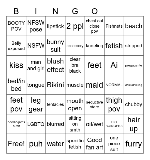 DV BINGO Card