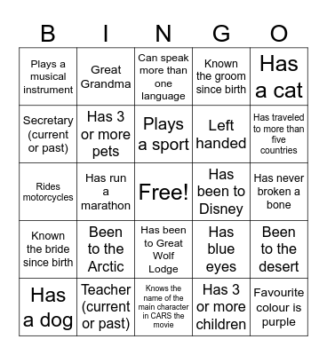 Bingo Card