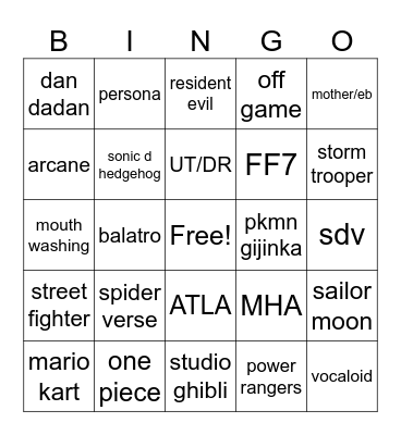 Bingo Card