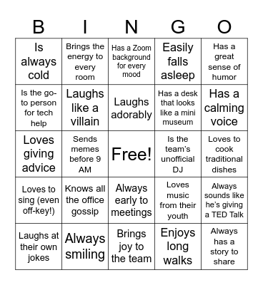 This Screams You! Bingo Card