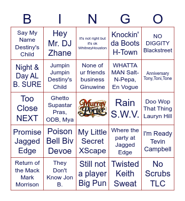 Family Reunion Round 2 Bingo Card