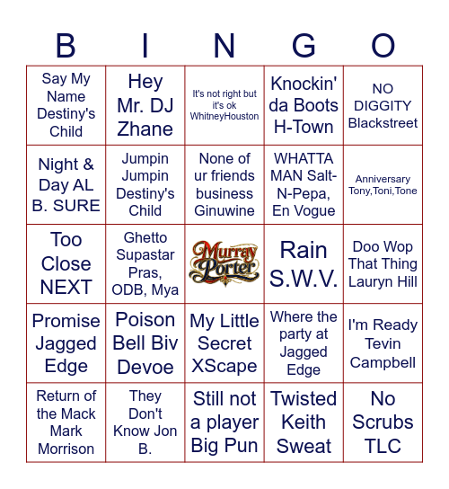 Family Reunion Round 2 Bingo Card