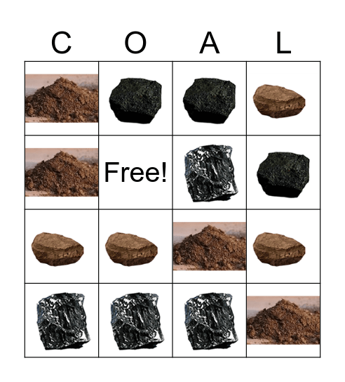 Coal Family Bingo (Picture) Bingo Card