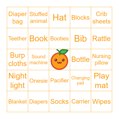 Baby Gift Bingo! Bingo Card