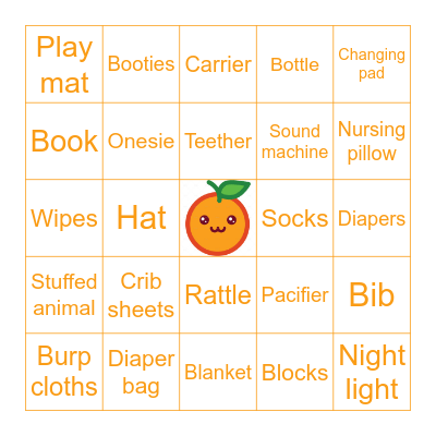 Baby Gift Bingo! Bingo Card