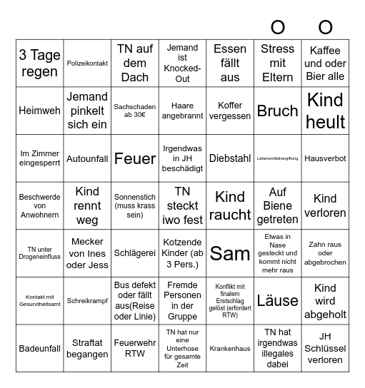 Krisenbingo ´25 Bingo Card