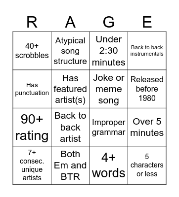 Bingo Card