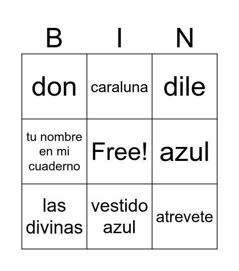 BREN TURNS 30! Bingo Card