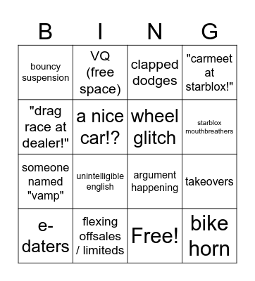 swfl bingo Card