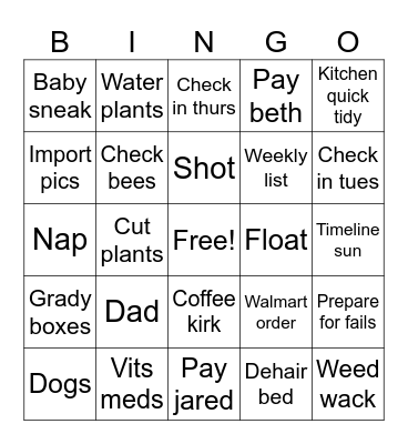 Sujnnnnnnddderrrr Bingo Card