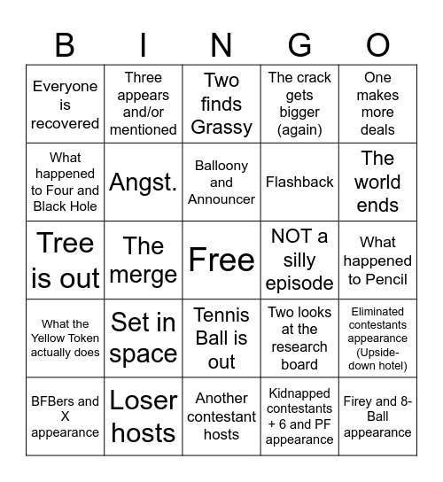 TPOT 20 BINGO!!! Bingo Card