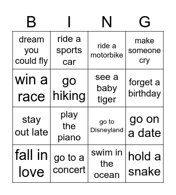 I have already... Bingo Card