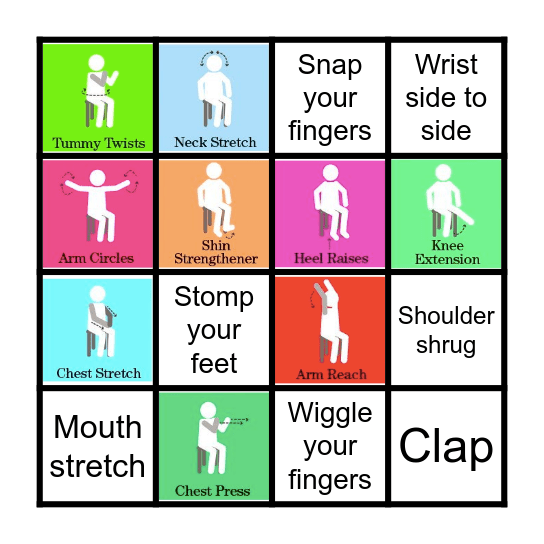 Chair Bingo Card
