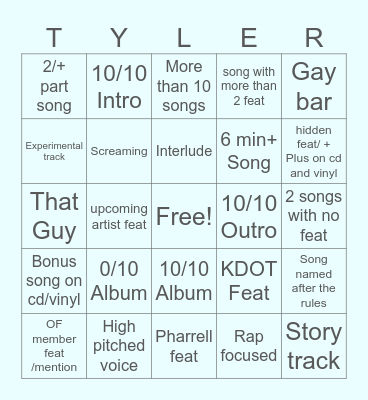 DTTG BINGO BOARD 2 Bingo Card