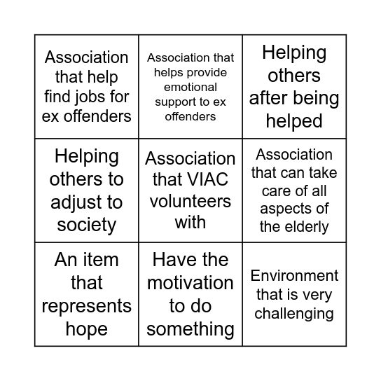 National Day Set 1 Bingo Card