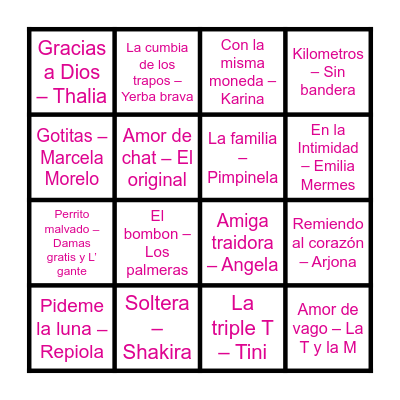 Cumple Ro! Bingo Card