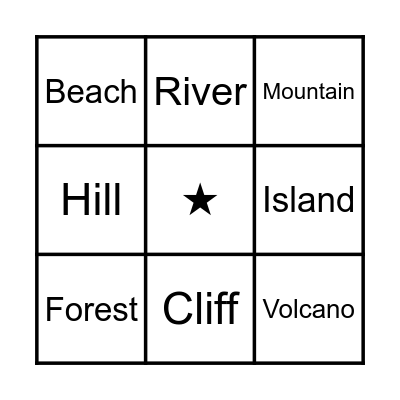 COUNTRYSIDE BINGO Card