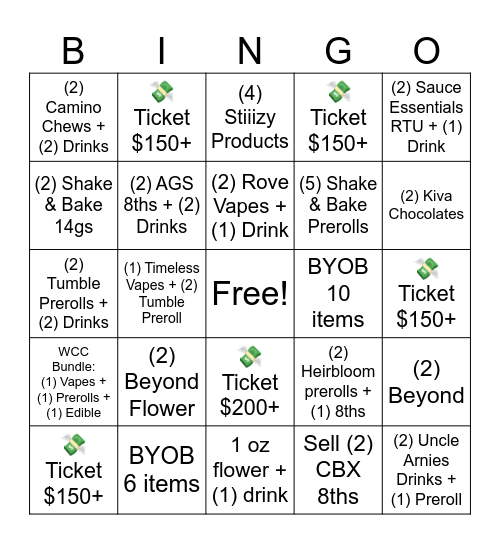 Culture Bingo Week of 7/21 Bingo Card