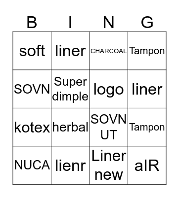 Bingo card Bingo Card