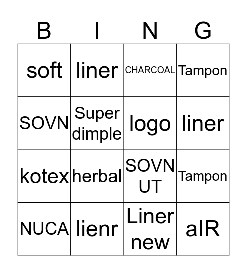 Bingo card Bingo Card