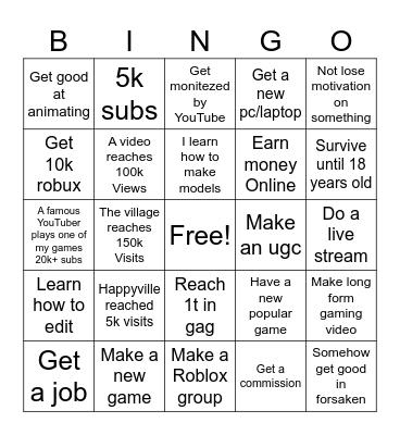 Hicham bingo card Bingo Card