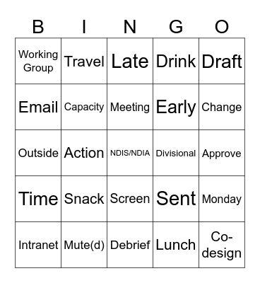 Lingo Bingo Card