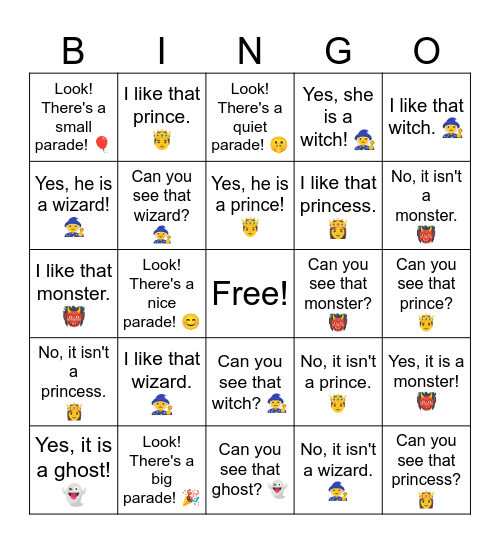 B4 L4 Can you see that witch? 🧙‍♀️ Bingo Card
