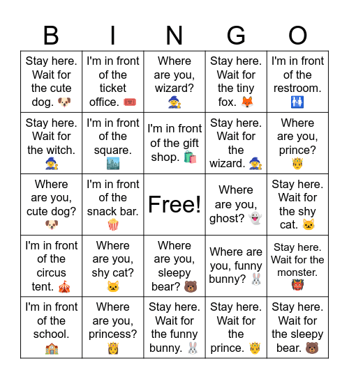 B4 L5 I'm in front of the square. 🏙️ Bingo Card
