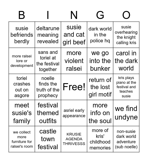 Chapter 5 Bingo Card (Mia) Bingo Card