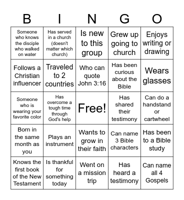 ENC Saipan Human Bingo Card