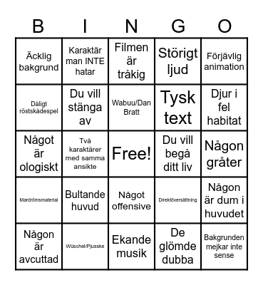 Bingo Pictures Bingo Card