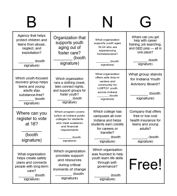 Moving Forward (Jasper) Bingo Card