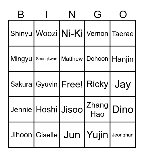 MAX'S BINGOO! Bingo Card